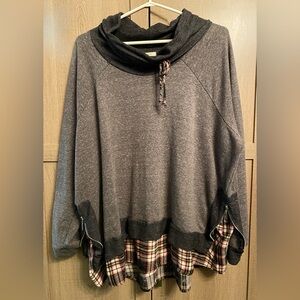 Maurices Lightweight Cowlneck Sweatshirt Size 3X